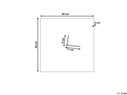 Vægur TOMAR 40 cm Metal Lyserød