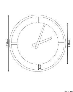 Vægur TRIENT 40 cm Metal Sort