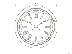 Vægur VILLENA 63 cm Sort