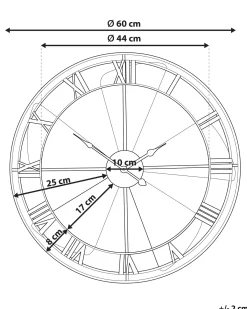 Vægur WIKON 60 cm Metal Multifarvet