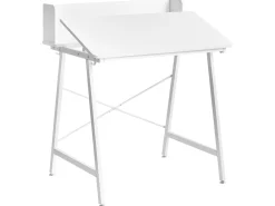 Vipbar tegnebord ALAND Hvid 80 cm 62 cm