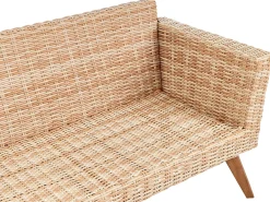 VITTORIA 4 personers Loungesæt med bord Cremehvid PE-rattan