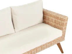 VITTORIA XL 5 personers Loungesæt med bord Cremehvid PE-rattan