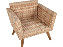 VITTORIA XL 5 personers Loungesæt med bord Cremehvid PE-rattan