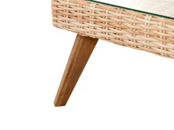 VITTORIA XL 5 personers Loungesæt med bord Cremehvid PE-rattan
