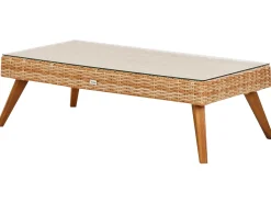 VITTORIA XL 5 personers Loungesæt med bord Cremehvid PE-rattan