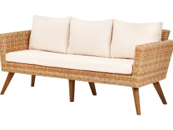 VITTORIA XL 5 personers Loungesæt med bord Cremehvid PE-rattan