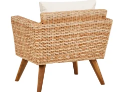 VITTORIA XL 5 personers Loungesæt med bord Cremehvid PE-rattan